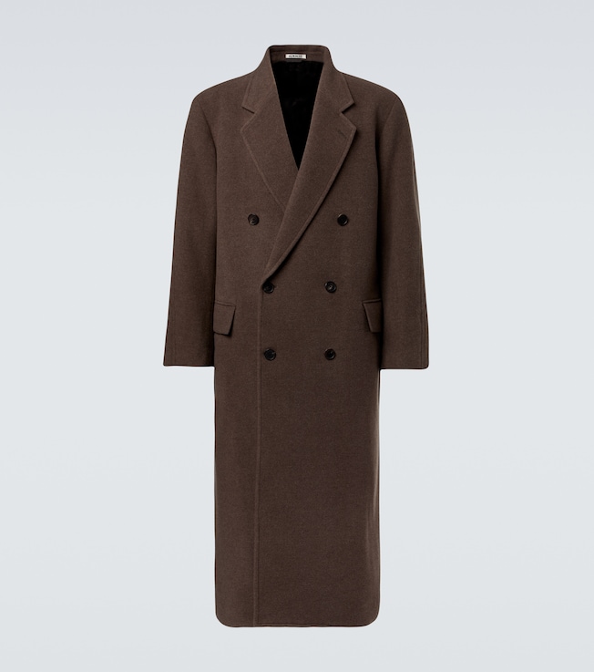 Double-breasted wool coat | Auralee