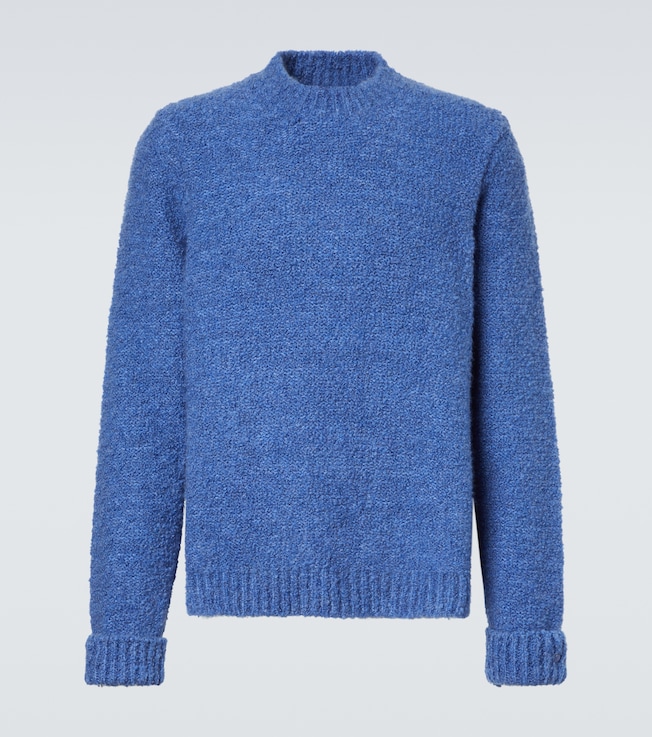 Cloud cashmere sweater with lapis lazuli | God's True Cashmere