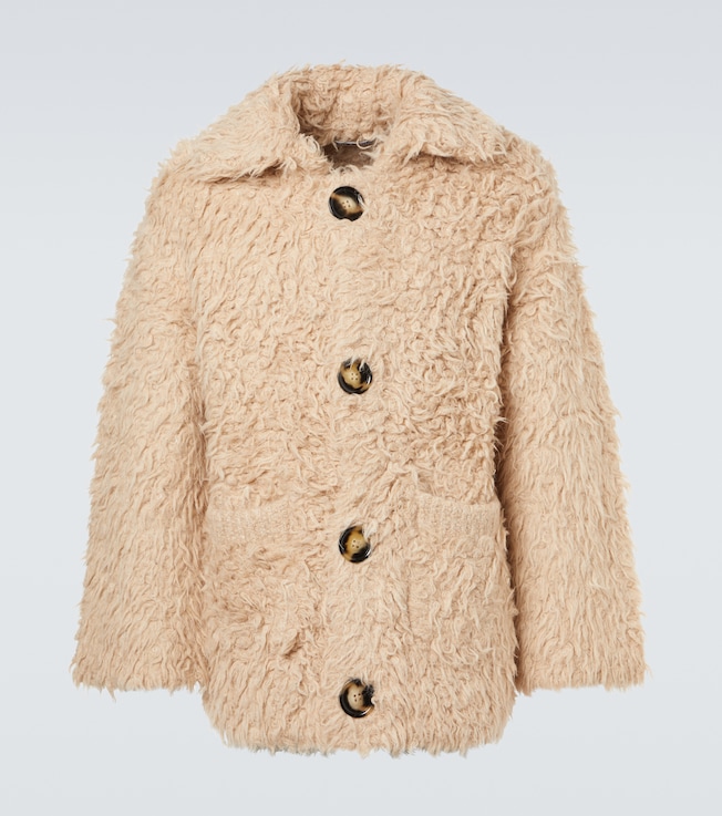 Textured alpaca-blend cardigan | Acne Studios