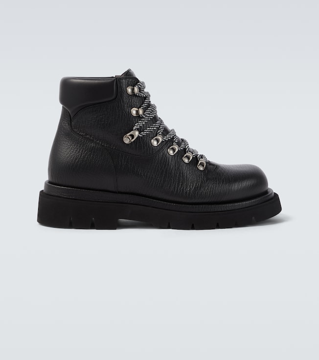 Lug leather lace-up boots | Bottega Veneta